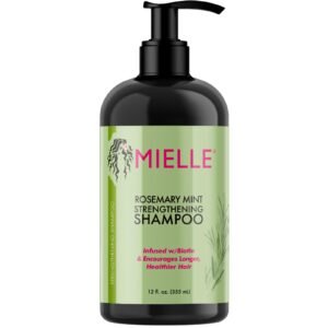 Mielle Organics Rosemary Mint Strengthening Shampoo Infused with Biotin, Cleanses and Helps Strengthen Weak and Brittle Hair, 12 Ounces - Image 1